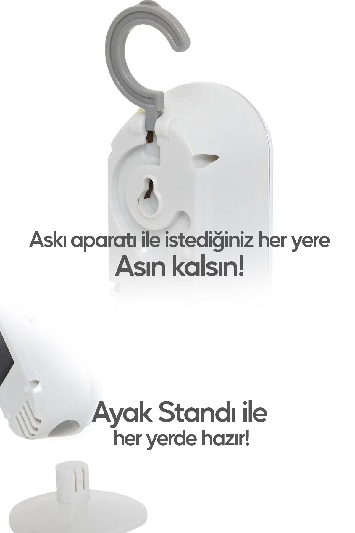 Acil Durum Led & Kamp Lambası Güneş Şarjlı Işıldak 2 Kademeli Aydınlatma Tamir Ev Kamp El Feneri