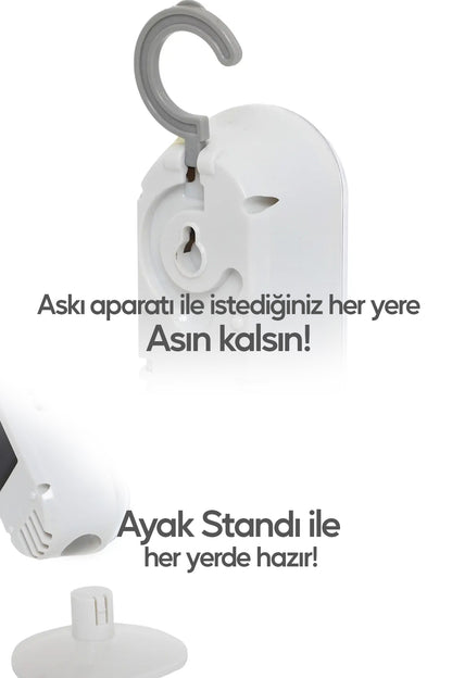 Acil Durum Led & Kamp Lambası Güneş Şarjlı Işıldak 2 Kademeli Aydınlatma Tamir Ev Kamp El Feneri