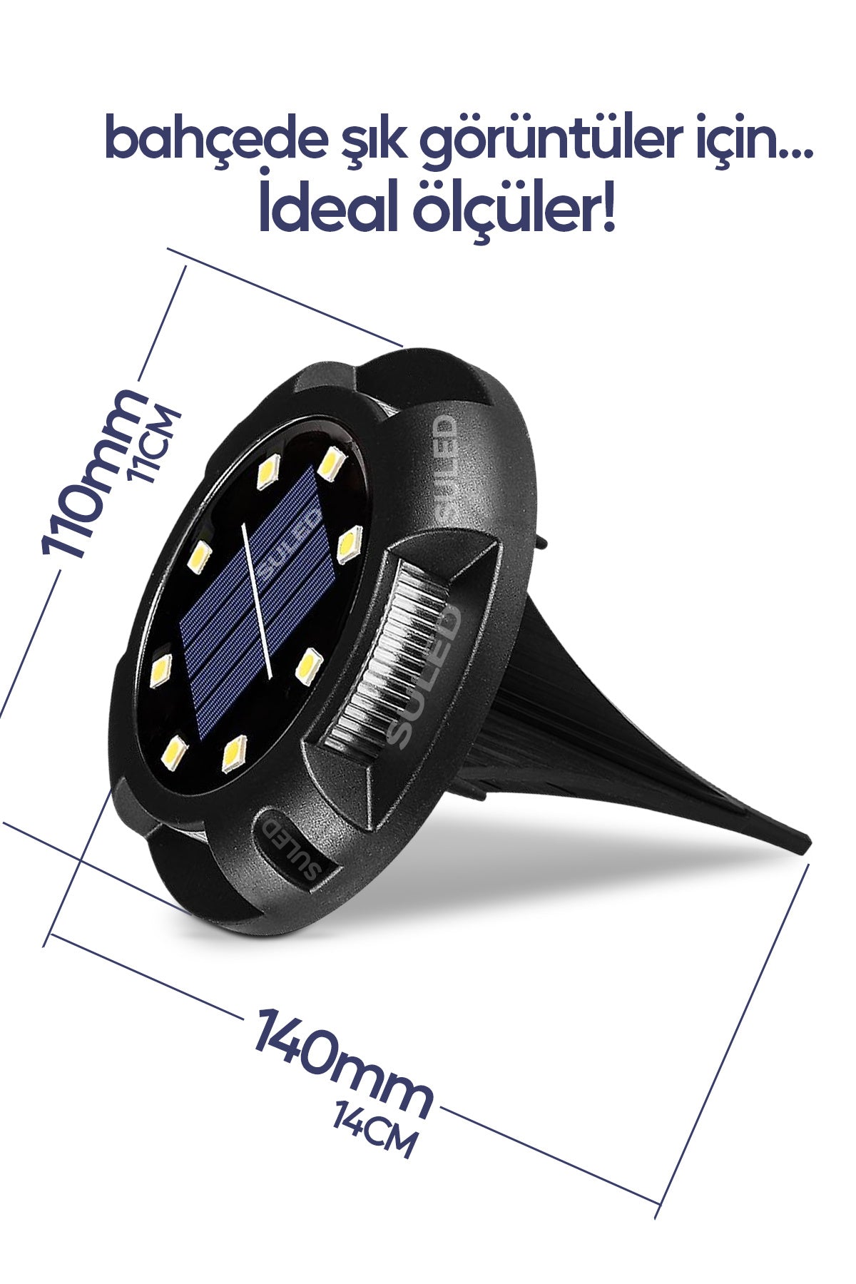 Bahçe Aydınlatma RGB Saplama Led Işık 3'lü Set Solar Güneş Enerjili Otomatik Aydınlatmalı Lamba