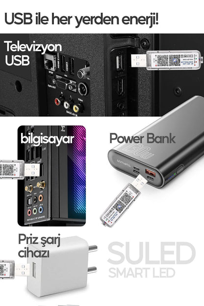10 Metre Bluetooth Telefon Kontrollü Smart Şerit Led Sese Duyarlı Kumandalı Led Işık