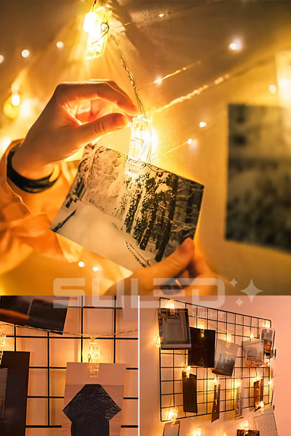 5 Metre Pilli 20 Led Mandal Işık Dekoratif Fotoğraf Not Süsleme Işığı