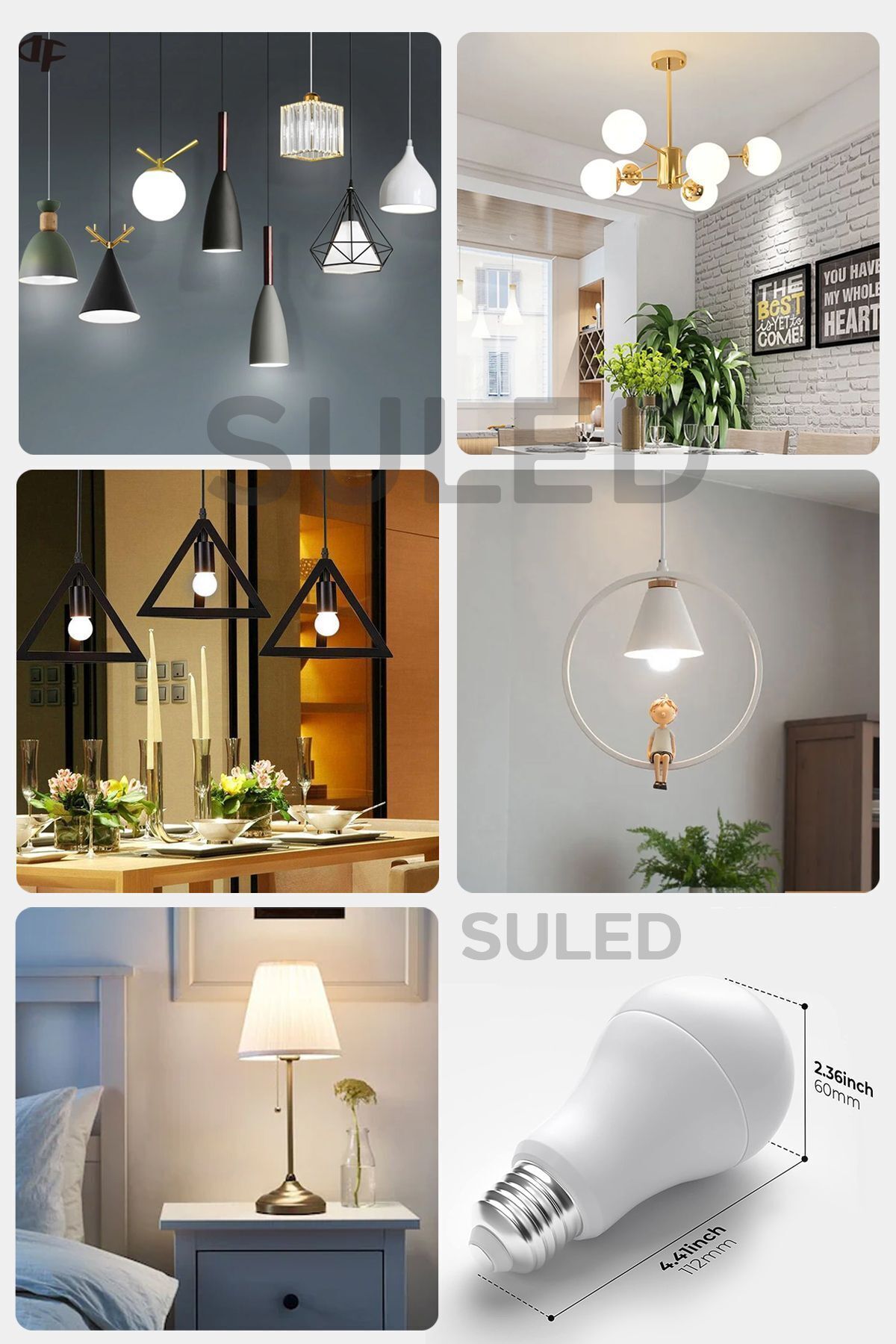 12w Led Ampül 10'lu Paket E27 Beyaz Işık Güçlü Aydınlatma Smd Led 6500k Tasarruflu Lamba