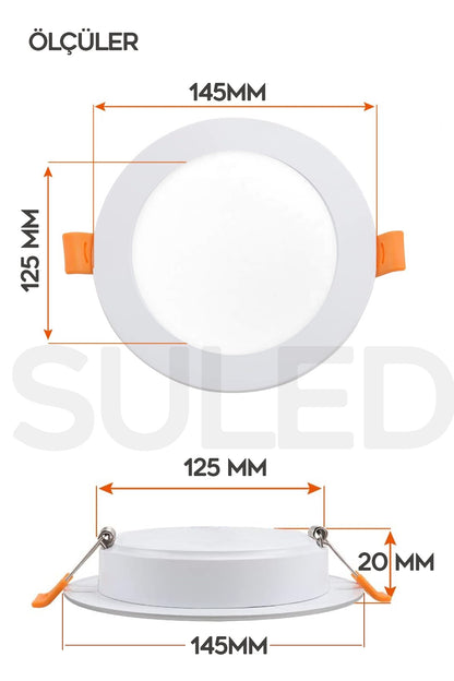 9w Spot Led Lamba Gömme Spot Işık 810lm Beyaz Işık Tasarruflu Tavan Dolap Ev & Iş Yeri