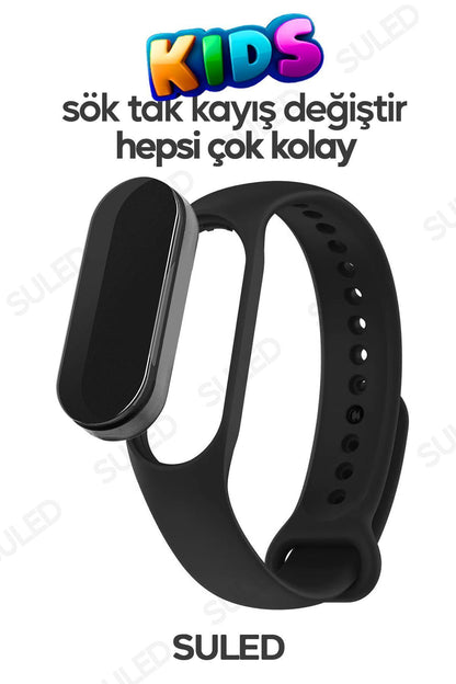 Akıllı Çocuk Kol Saati Güvenli Led Su Geçirmez Silikon Dokunmatik Süper Kahraman Figürlü
