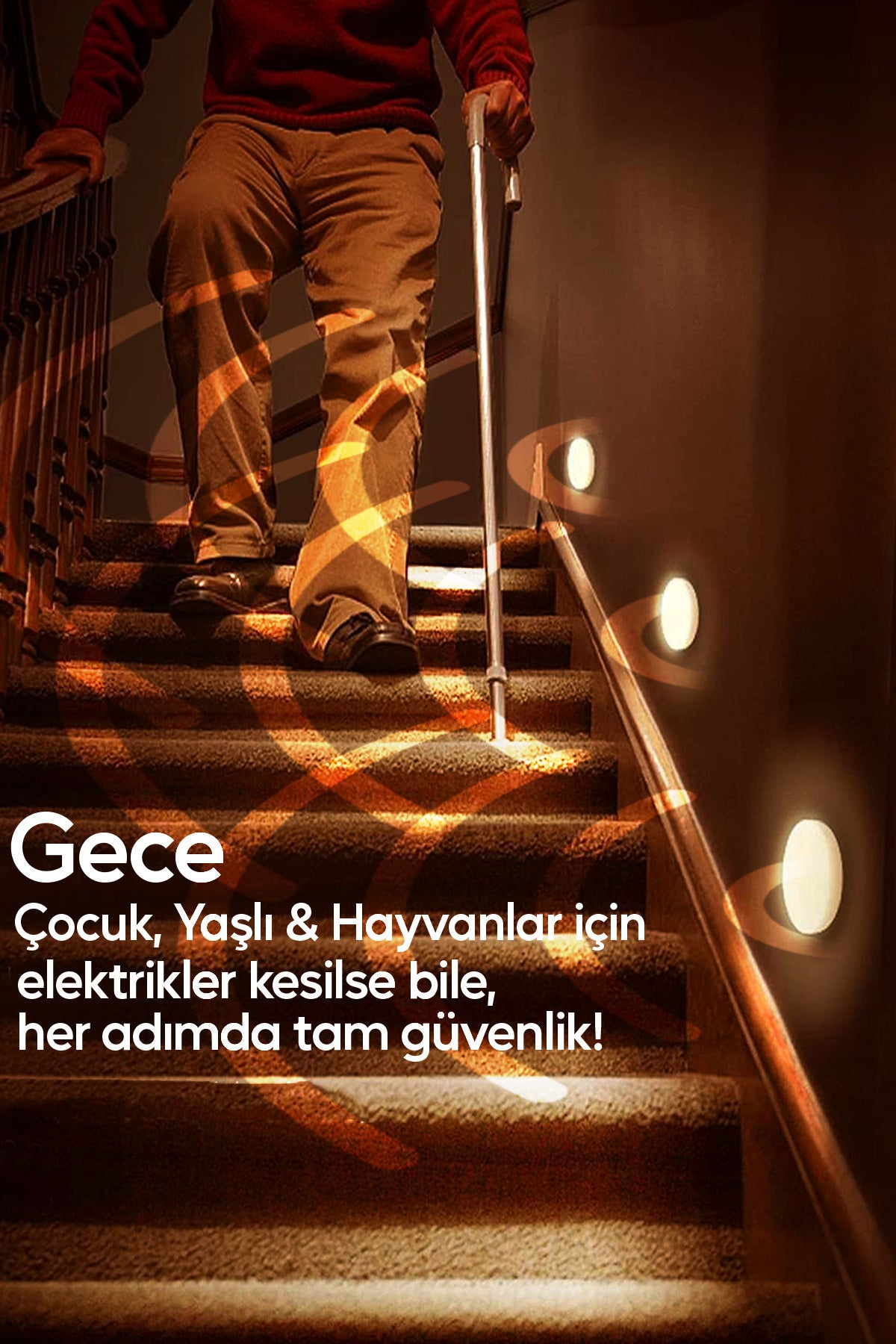Hareket Sensörlü Led Işık USB Şarjlı Mıknatıslı Harekete Duyarlı Işık