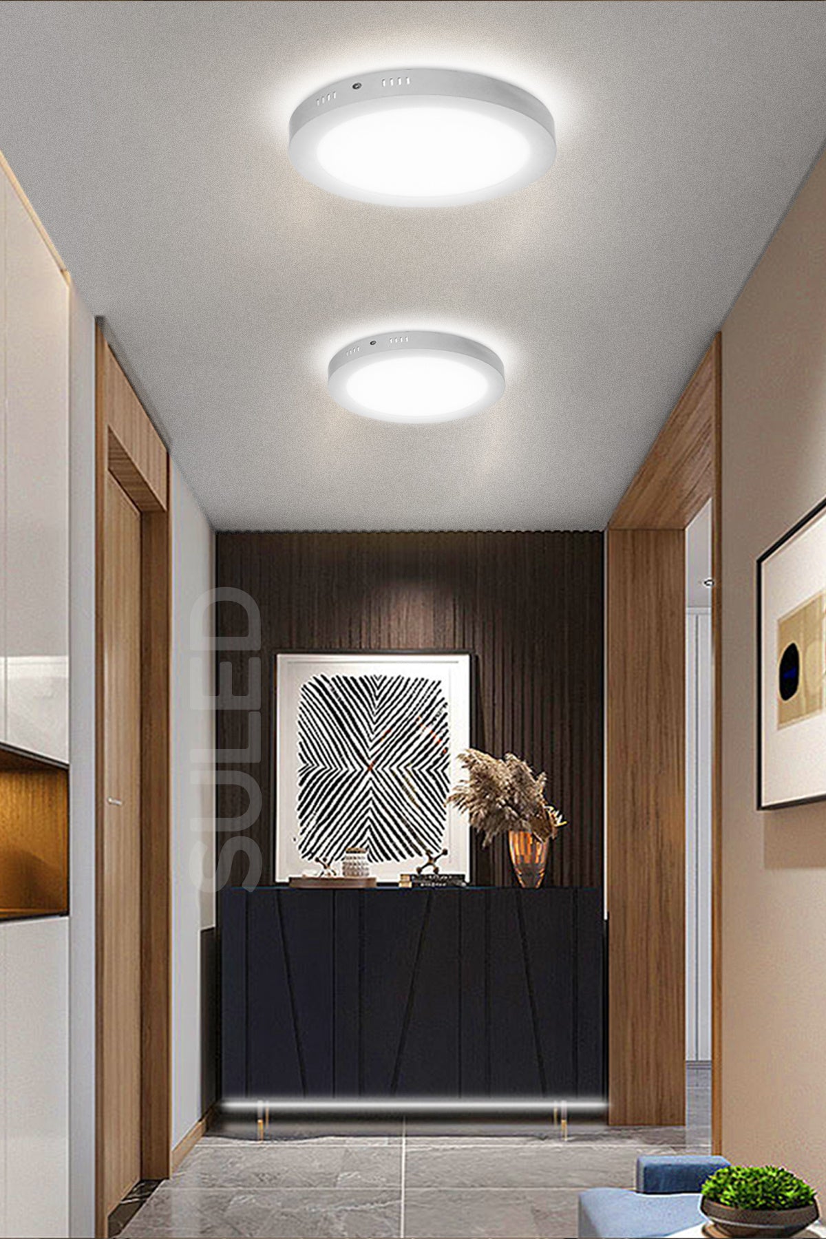 18 Watt Beyaz Işık Yuvarlak Model Sıva Üstü Armatür Panel