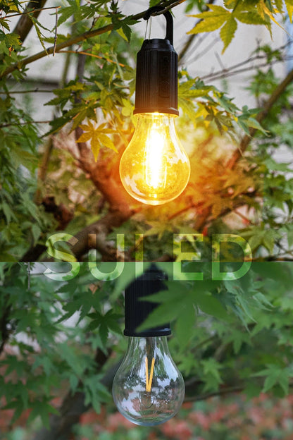 Taşınabilir Solar USB Şarjlı Led Ampül Outdoor Kamp Bahçe Lambası 10W Askılı Kırılmaz Led Işık