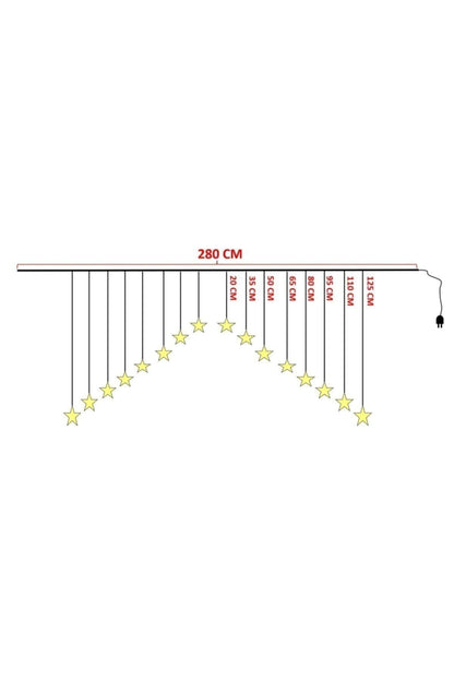 Sl-1060 Yıldız Perde Led Çarpraz - Pl-v-g