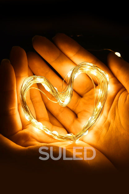 Peri Led 5 Metre Led Işık Sarı - Gün Işığı Rengi Pilli Dekoratif Ambiyans Ledleri