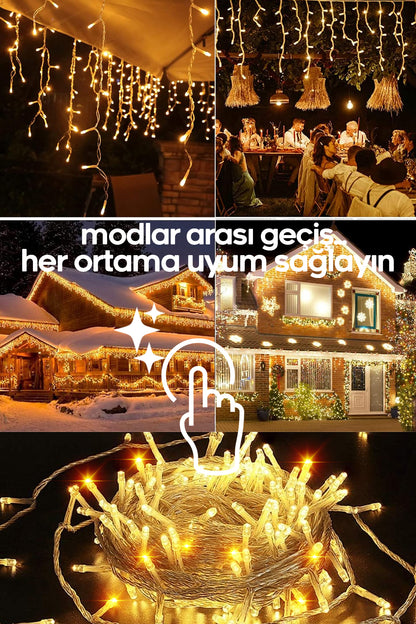10 Metre Modlu Ambiyans İç & Dış Mekan Süsleme Işığı 220V Bahçe Ev Led Işık