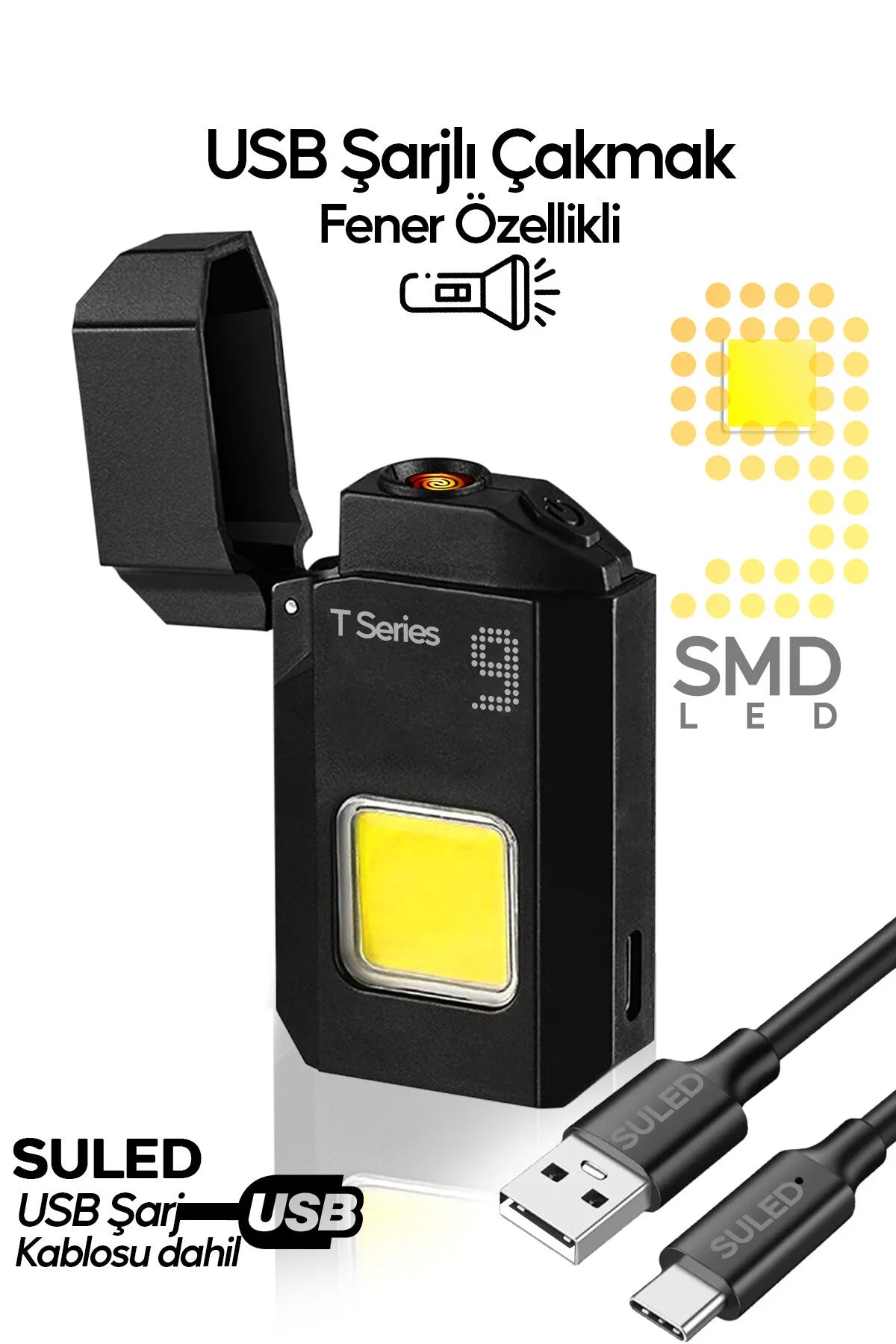 Kamp 'ın Güçlü 3'lüsü Acil Durum Kiti - Retro Lamba ve USB Çakmak Işık Seti Kamp
