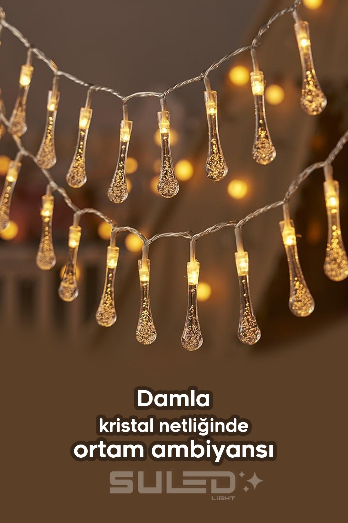 5 Metre 20 Led Işık 220V Fişli Gün Işığı Dekoratif Ortam Süsleme Işığı İç Dış Mekan Uzatılabilir