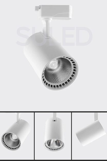 Ray Spot Işık Beyaz Kasa - Gün Işığı 360/90 Dönebilen 30W Ray Spotu Led Işık Pro 220V