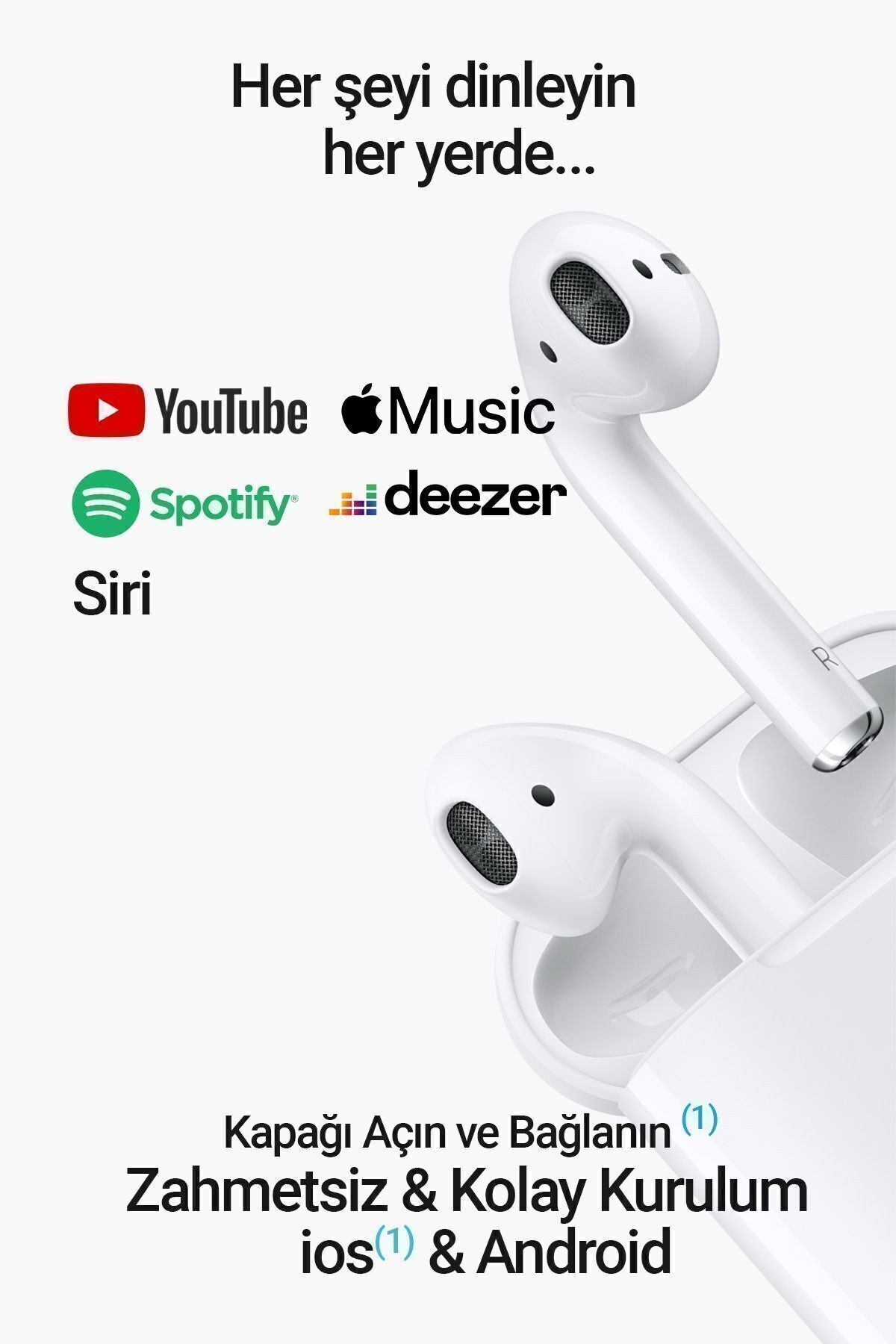 Bluetooth Kulaklık I12 Ios Android Popup Bağlantılı Dokunmatik