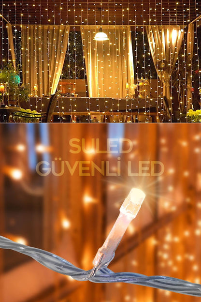 10 Metre 100Led Gün Işığı İç & Dış Mekan Süsleme Işığı IP44 Yağmura Dayanıklı Bahçe Ev Led Işık
