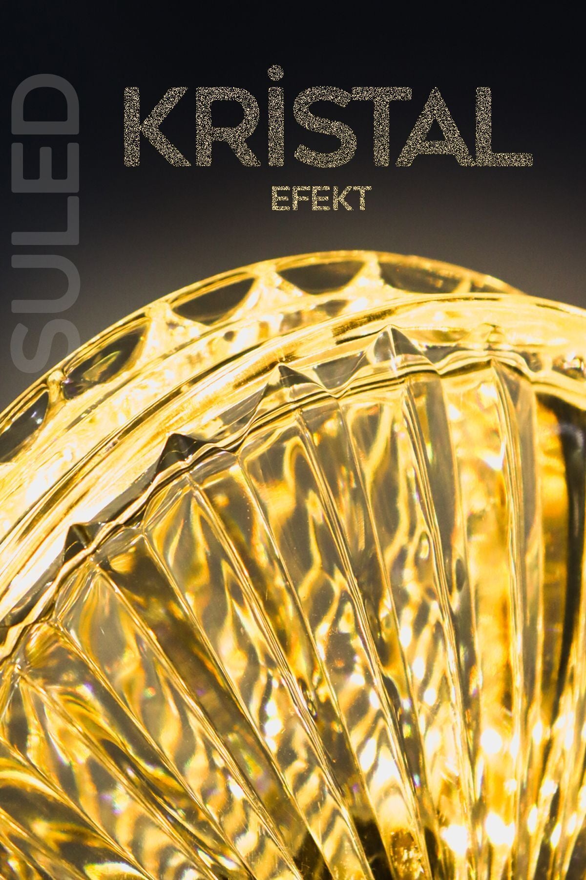 Kristal Efektli USB Şarjlı Masa Lambası 4 Modlu 3000-7000K Işık Ayarlı Ambiyans Gece Lambası 12 Saat