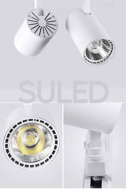 Ray Spot Işık Beyaz Kasa - Gün Işığı 360/90 Dönebilen 30W Ray Spotu Led Işık Pro 220V