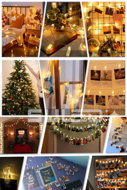 5 Metre 20 Led Mandal Işık 220V Fişli Dekoratif Oda Fotoğraf Not Süsleme Işığı