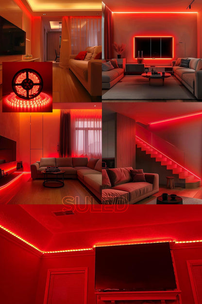 Şerit Led 5 Metre Beyaz Işık 3 Çipli Pro Ambiyans Aydınlatma Mutfak Salon Yatak Odası Led Işık