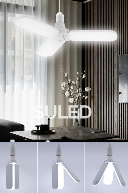 Sl-1019 Pervane Ampül 40-45 W 3 Kollu Katlanır Pervane Led Ampül Tasarruflu Kanatlı Led