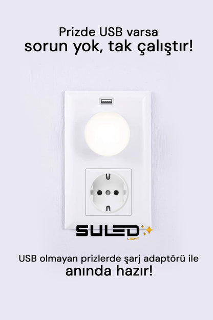 Minilight 6 Adet USB Soft Işık 1W Beyaz Renk Taşınabilir 6'lı Led Işık