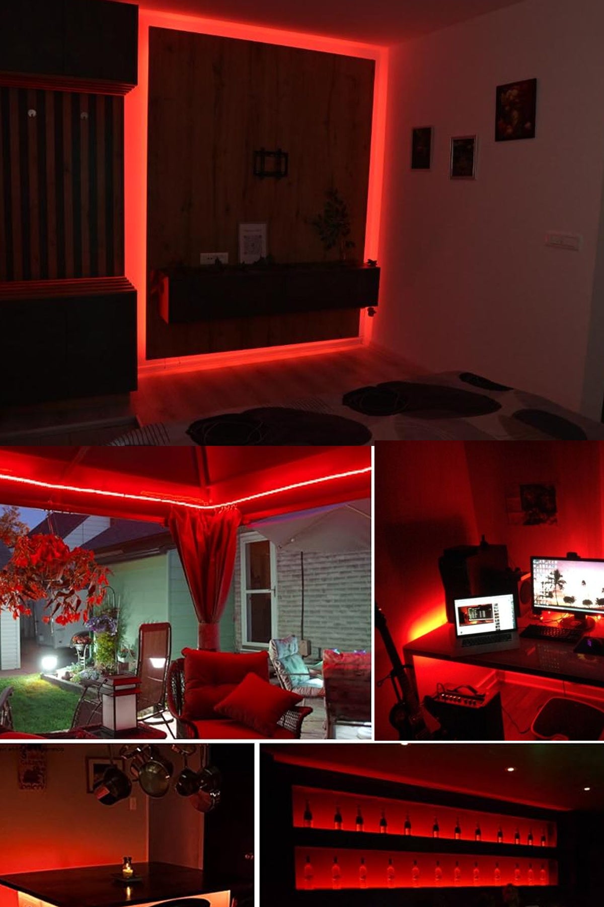 Şerit Led 5 Metre Beyaz Işık 3 Çipli Pro Ambiyans Aydınlatma Mutfak Salon Yatak Odası Led Işık