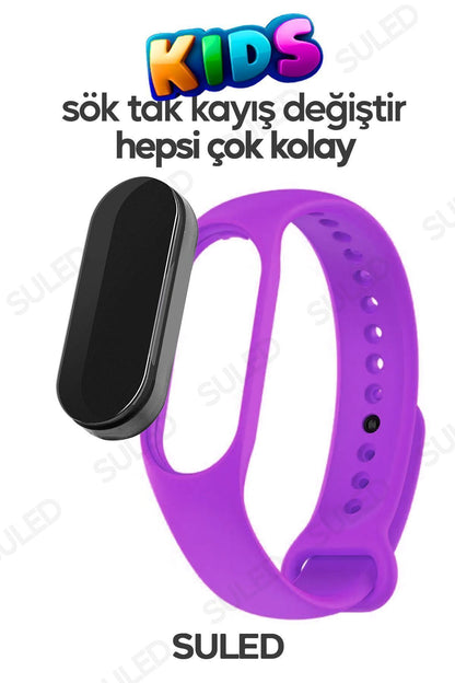Akıllı Çocuk Kol Saati Güvenli Led Su Geçirmez Silikon Dokunmatik Süper Kahraman Figürlü