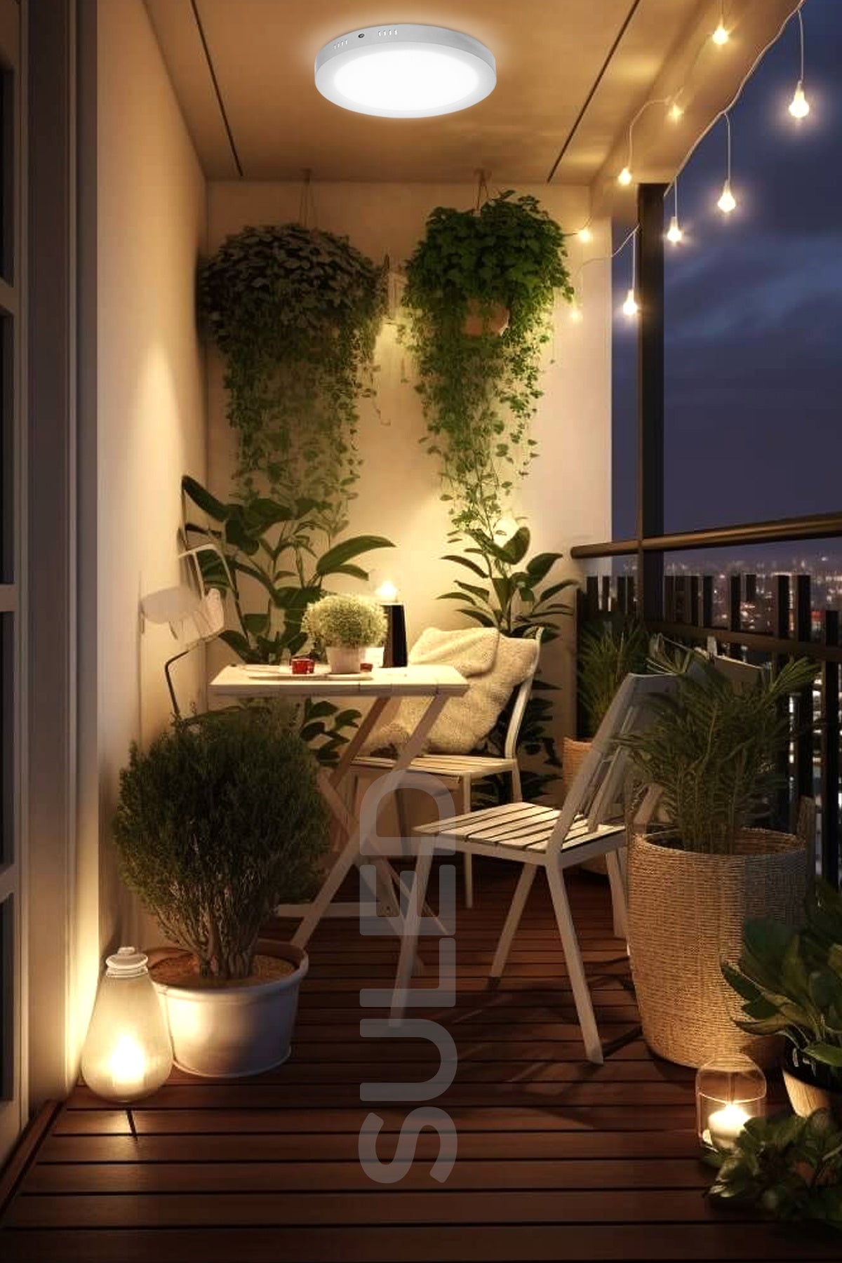 18 Watt Beyaz Işık Yuvarlak Model Sıva Üstü Armatür Panel