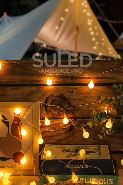 2 Metre Pilli Top LED Işık 10 LED Gün Işığı – Oda ve Ortam İçin Dekoratif Süsleme Işığı