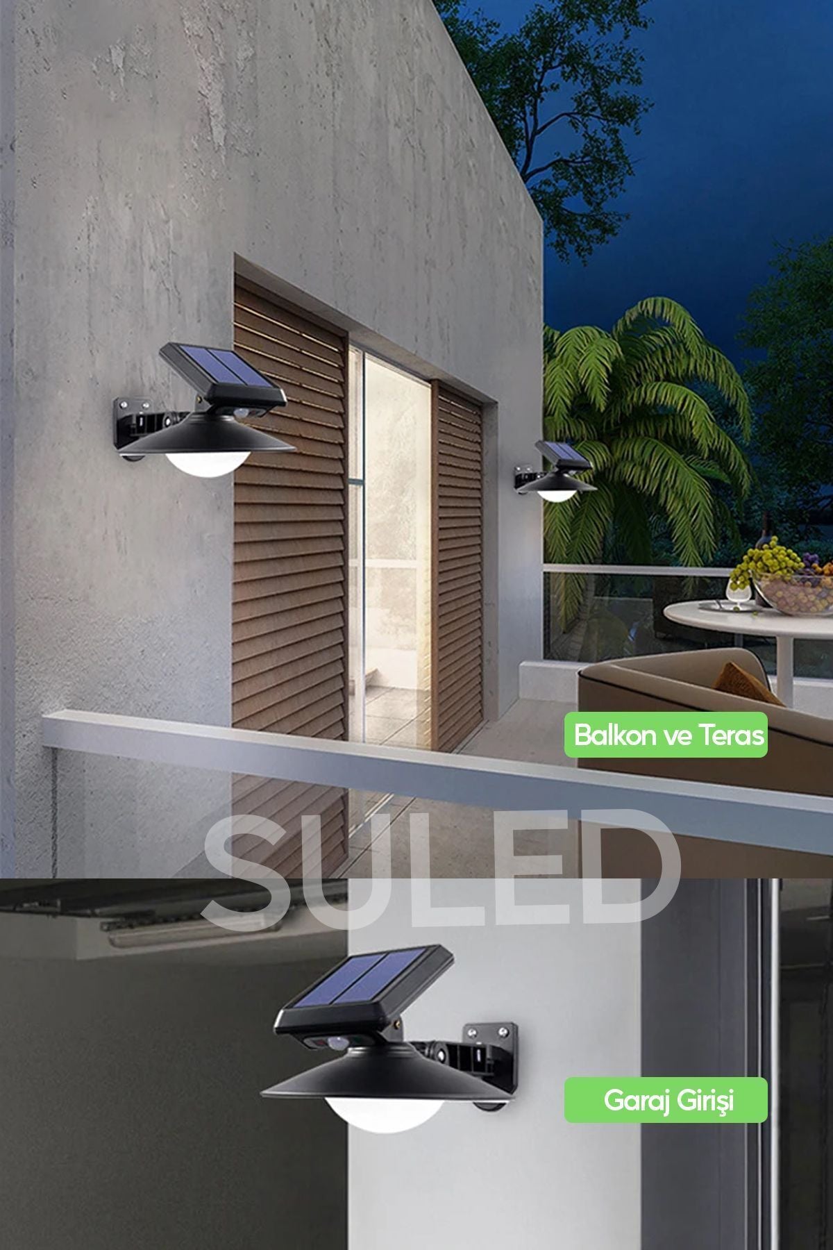 Sensörlü Solar Bahçe Aydınlatması 3Modlu A+ Kumandalı 30W Retro Stil 360* Dekorasyon Bahçe Led Işık