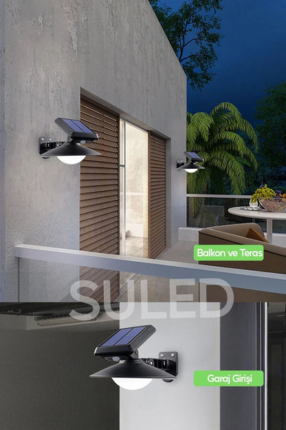 Sensörlü Solar Bahçe Aydınlatması 3Modlu A+ Kumandalı 30W Retro Stil 360* Dekorasyon Bahçe Led Işık