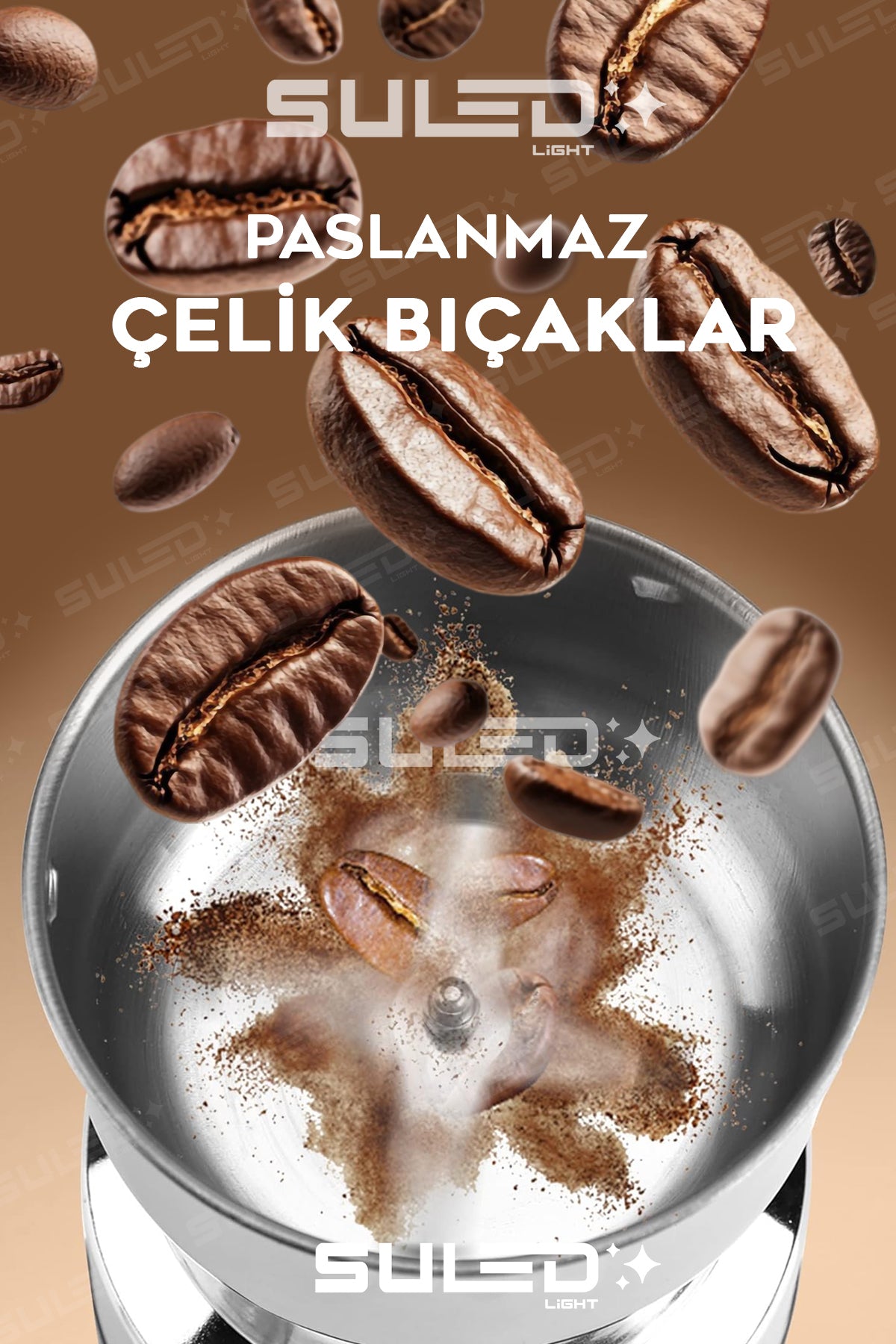 Kahve & Baharat Öğütücü Bigpro 280W Paslanmaz Çelik 220V Fişli Öğütücü - Parçalayıcı