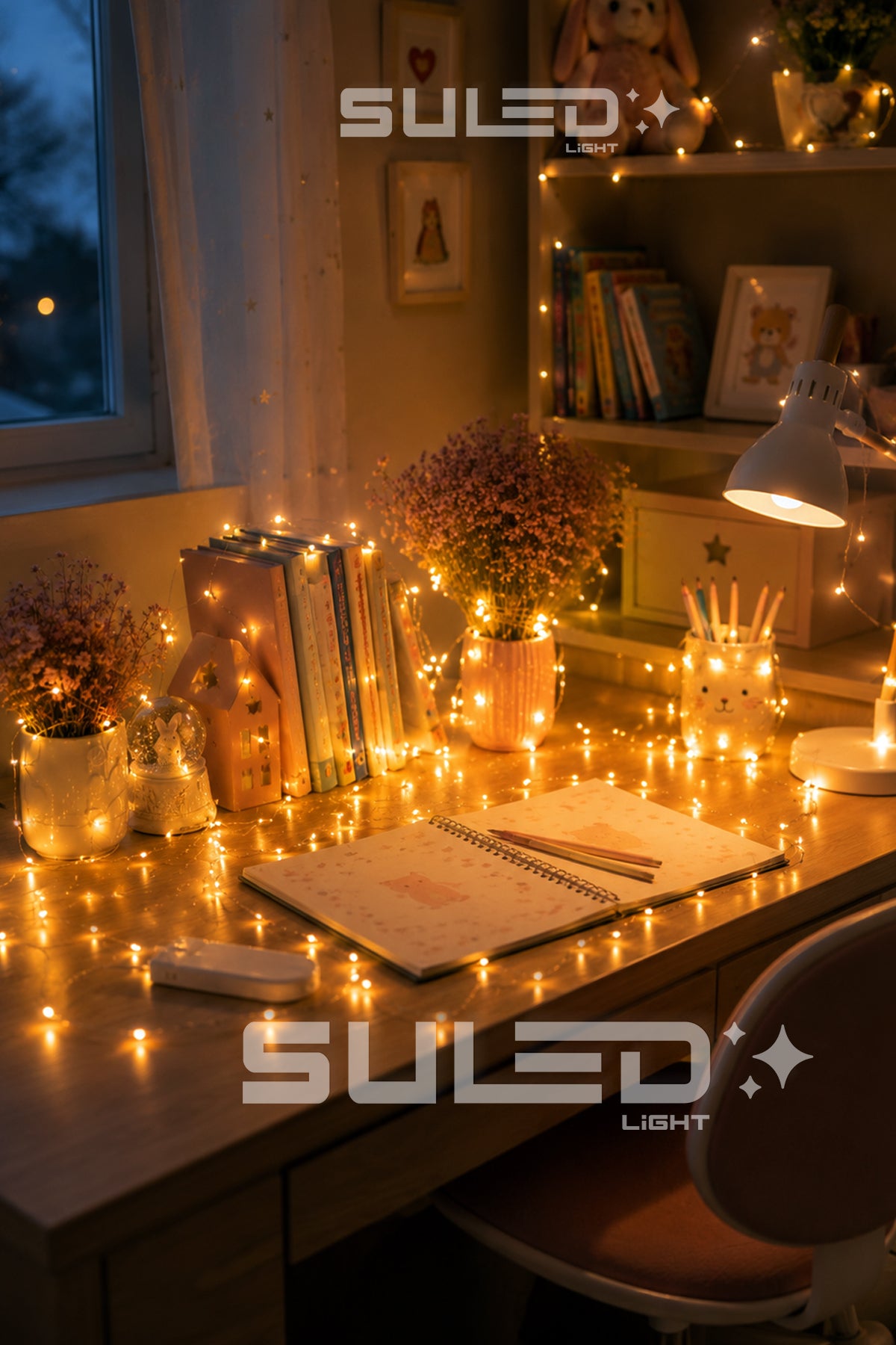 Peri Led 3 Metre Led Işık Sarı - Gün Işığı Rengi Pilli Dekoratif Ambiyans Ledleri