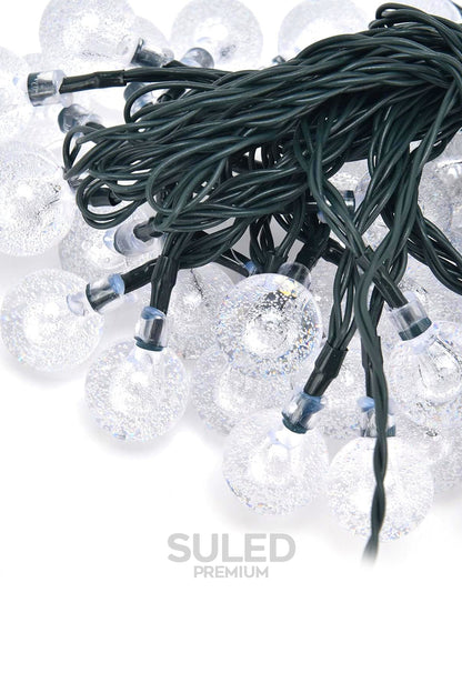Dekoratif Top Led Işık Kristal Efektli İç Mekan & Bahçe Aydınlatması 220V Fişli 45 Top Led