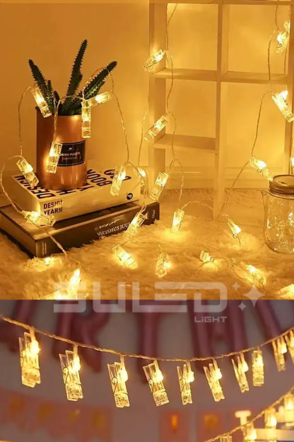5 Metre 20 Led Mandal Işık 220V Fişli Dekoratif Oda Fotoğraf Not Süsleme Işığı
