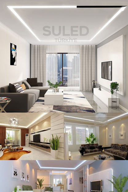Şerit Led 5 Metre Beyaz Işık 3 Çipli Pro Ambiyans Aydınlatma Mutfak Salon Yatak Odası Led Işık