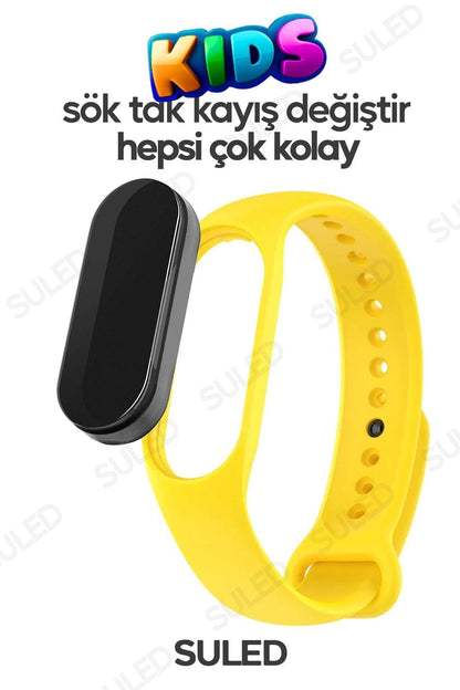 Akıllı Çocuk Kol Saati Güvenli Led Su Geçirmez Silikon Dokunmatik Süper Kahraman Figürlü
