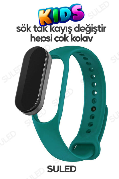 Akıllı Çocuk Kol Saati Güvenli Led Su Geçirmez Silikon Dokunmatik Süper Kahraman Figürlü