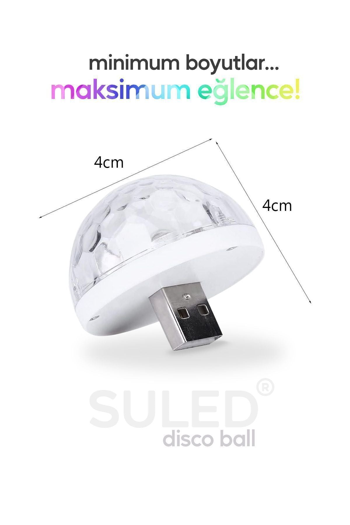 Mini Sihirli Ay Yıldız Ambiyans Küre Tavan ve Duvar 360 Işıklı Küre Usb Enerjili Portatif