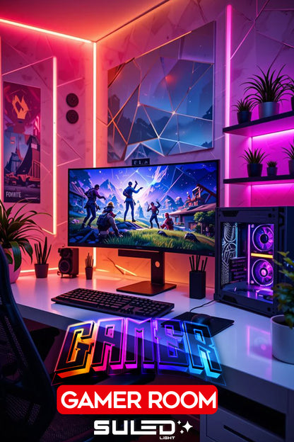 Gamer Led 1 Metre RGB Şerit LED Bluetooth ve Uygulama Kontrollü USB Oyuncu Aydınlatması