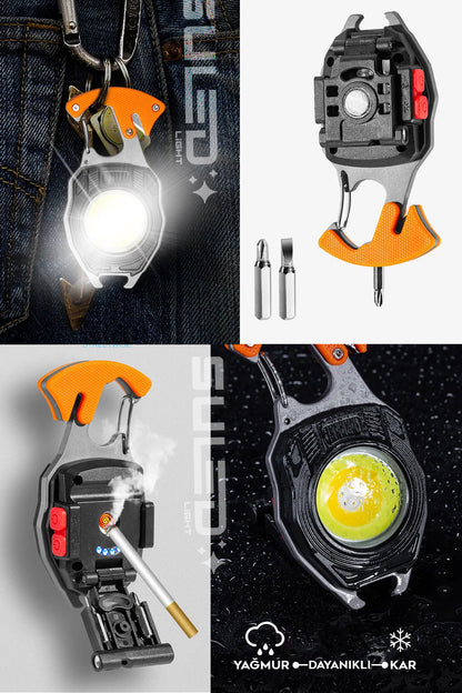 KAMP Plus Multi Fonksiyonel Fener Çok Amaçlı Şarjlı Led Işık - Acil Durum Kit