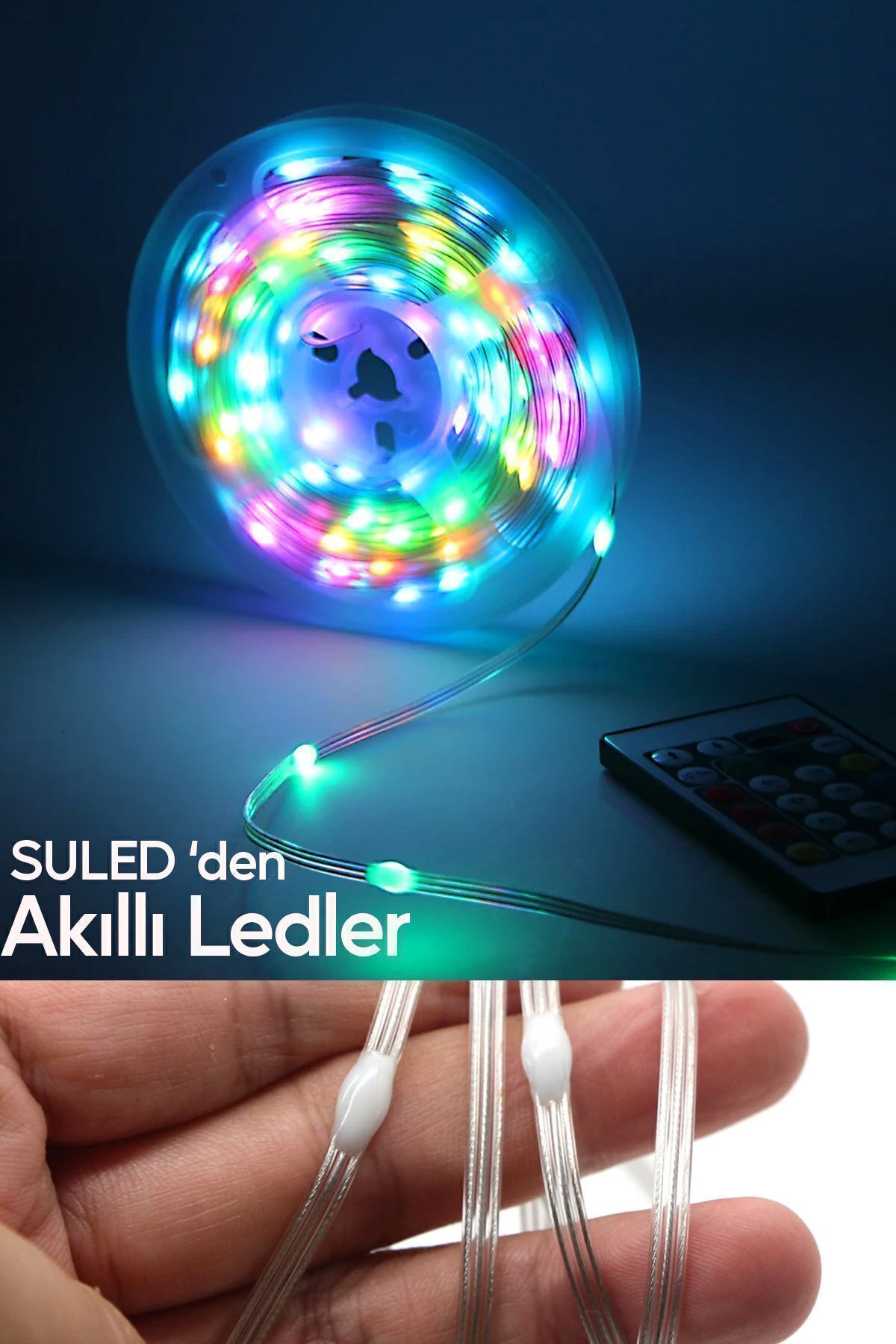 10 Metre Bluetooth Telefon Kontrollü Smart Şerit Led Sese Duyarlı Kumandalı Led Işık