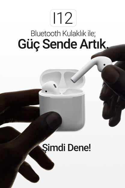 Bluetooth Kulaklık I12 Ios Android Popup Bağlantılı Dokunmatik