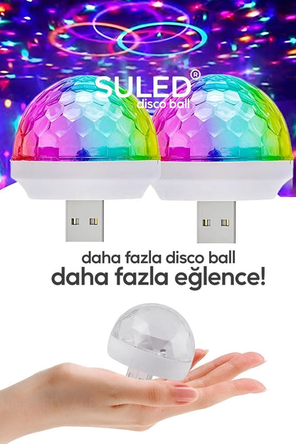 Mini Sihirli Ay Yıldız Ambiyans Küre Tavan ve Duvar 360 Işıklı Küre Usb Enerjili Portatif