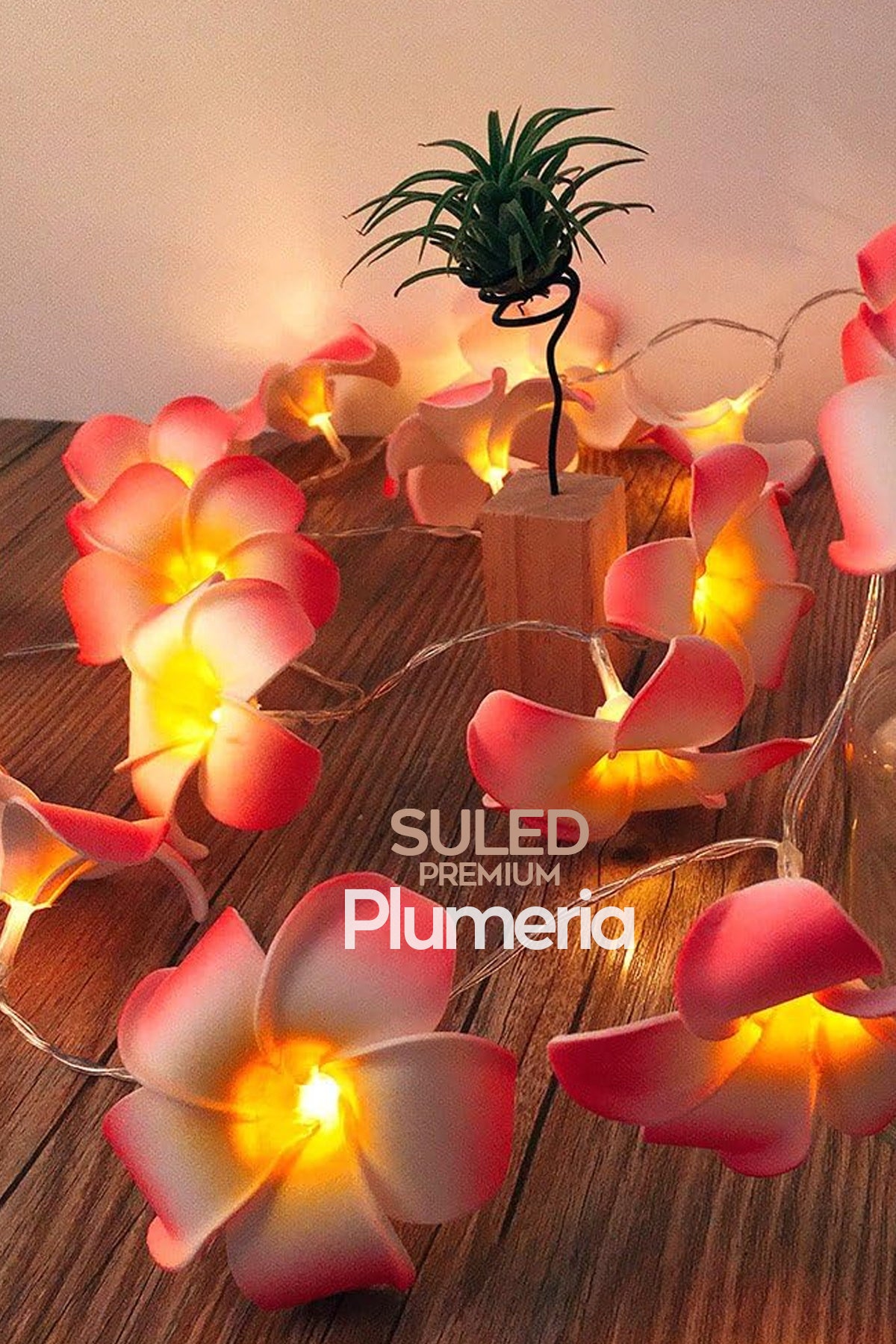 Plumeria Çiçeği Dekoratif Led Işık Ambiyans Ortam Aydınlatması ve Süsleme Ledleri