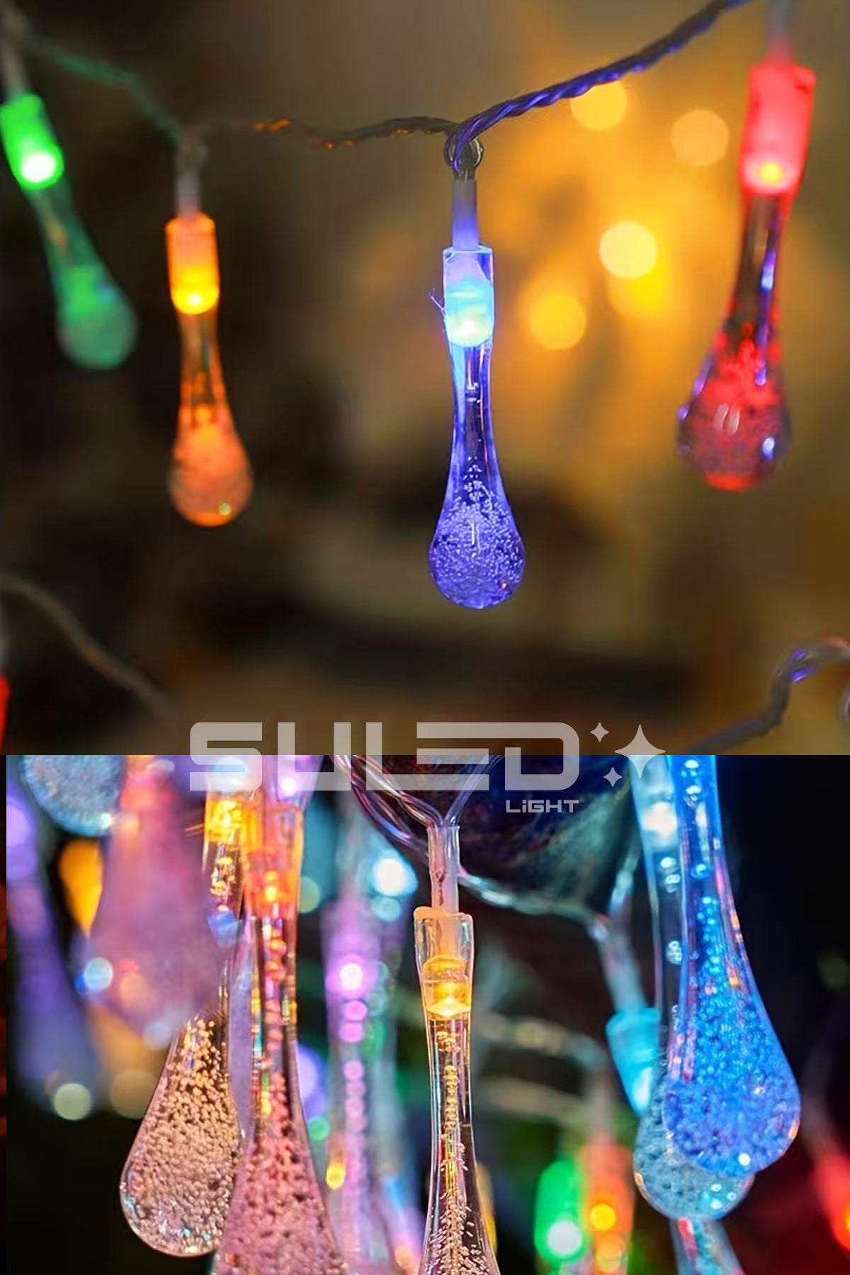 5 Metre 20 RGB Led Işık 220V Fişli Süsleme Ortam Işığı Dekoratif Led İç ve Dış Mekan - Uzatılabilir