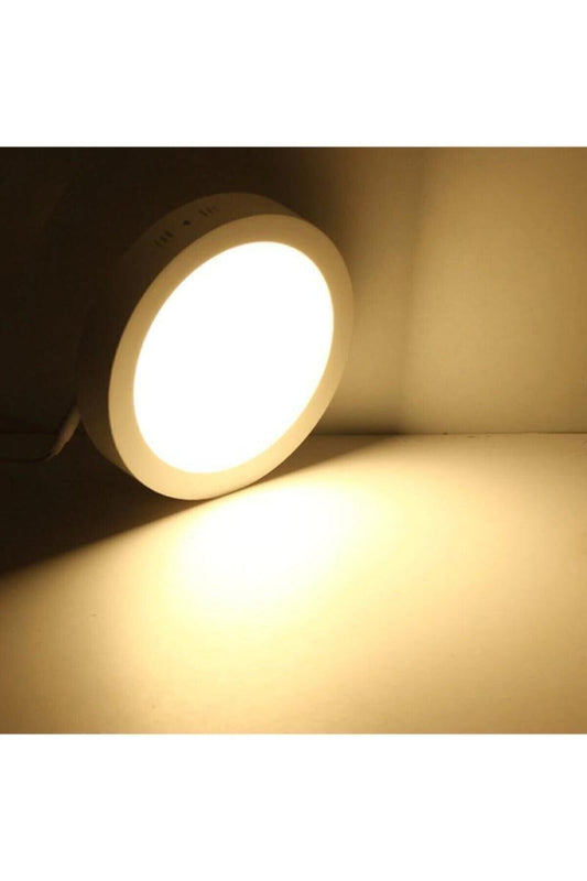 Mb Yuvarlak 18 Watt Günışığı Sıvaüstü Ince Panel Tavan Aydınlatma Armatür
