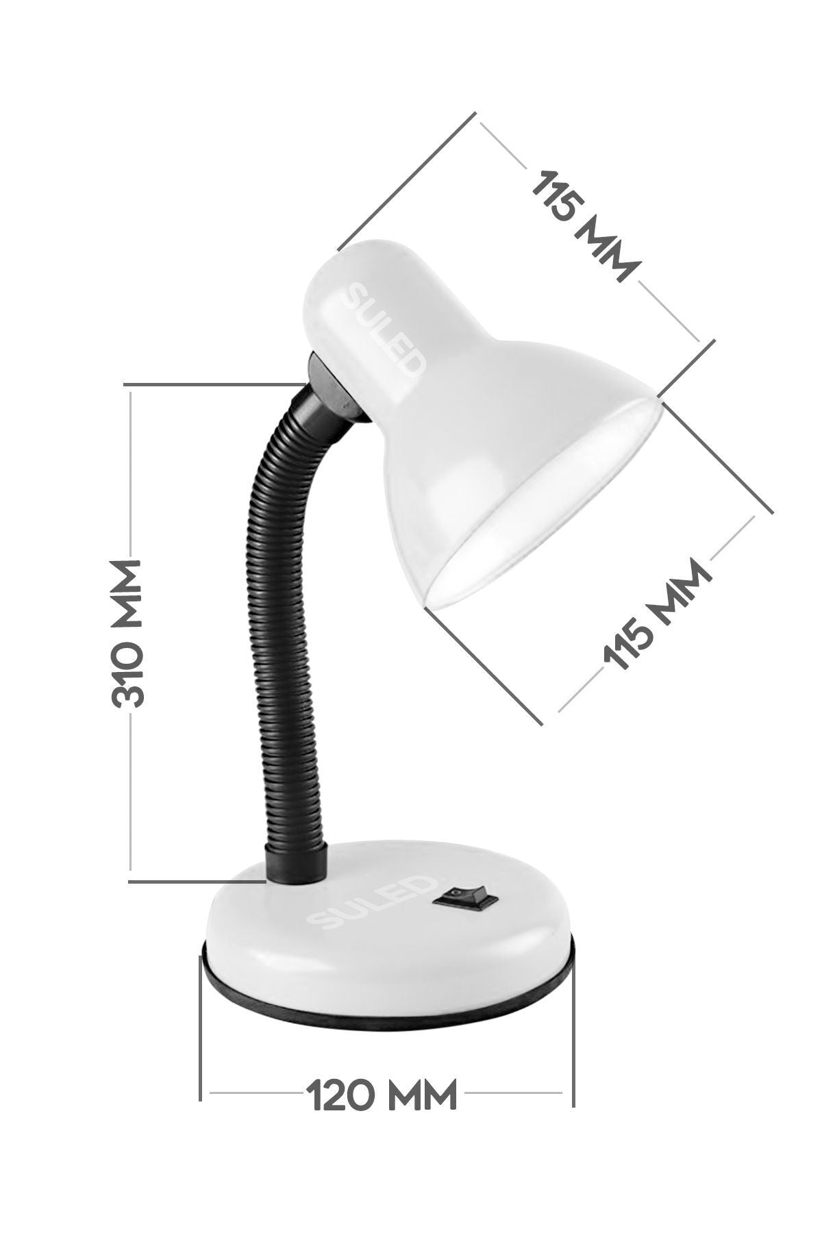 Masa Lambası E27 Standart Ampül 220V Esnek Açısı Ayarlanabilir Çocuk Odası ve Çalışma Lambası
