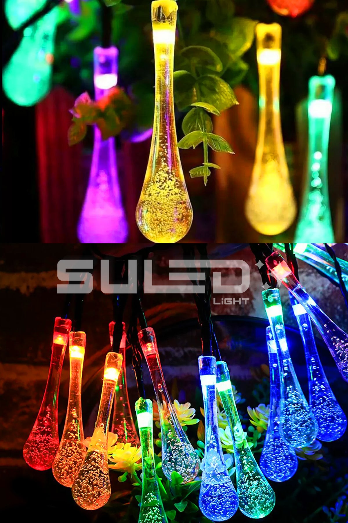 5 Metre 20 RGB Led Işık 220V Fişli Süsleme Ortam Işığı Dekoratif Led İç ve Dış Mekan - Uzatılabilir