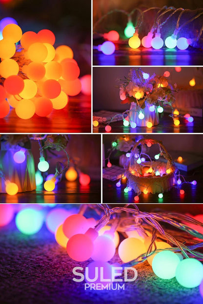Rgb 5 Metre Topled 20 Led 220v Fişli Tak Çalıştır Dekoratif Iç Ve Dış Mekan Aydınlatma Süsleme Işığı